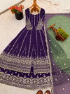 Sr 1696 Faux Georgette With Embroidery Sequence Work Top With Lahenga Dupatta Suppliers In India